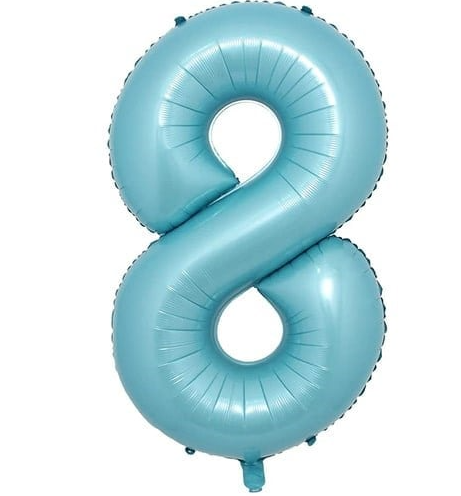 Folyo Balon Mavi 8 34 İnç 76 Cm